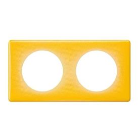 LEGRAND Céliane Plaque Memories 2 postes Today jaune - 066672