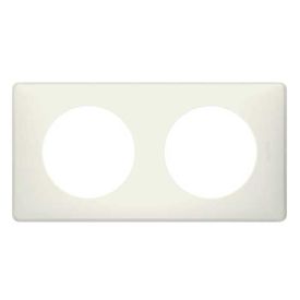 LEGRAND Céliane Plaque Poudré 2 postes Craie- 066702