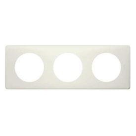 LEGRAND Céliane Plaque Poudré 3 postes Craie- 066703