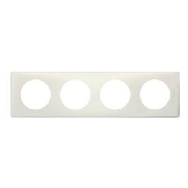LEGRAND Céliane Plaque Poudré 4 postes Craie- 066704