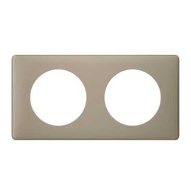 LEGRAND Céliane Plaque Poudré 2 postes Grès - 066722