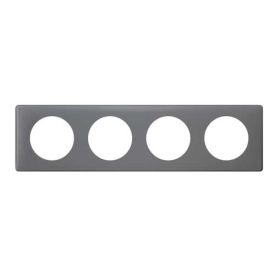 LEGRAND Céliane Plaque Poudré 4 postes Schiste - 066734