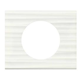 LEGRAND Céliane Plaque Matières 1 poste Corian cannelé - 069011