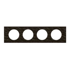LEGRAND Céliane Plaque Matières 4 postes Corian gougé - 069024