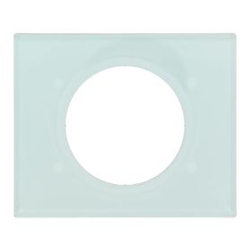 LEGRAND Céliane Plaque Matières 1 poste Verre kaolin - 069311