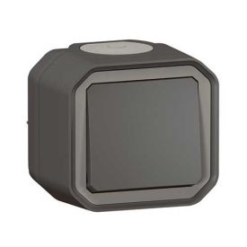 LEGRAND Plexo Bouton poussoir saillie complet étanche anthracite IP55 - 069790L