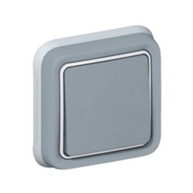 LEGRAND Plexo Interrupteur va et vient étanche complet encastré gris IP55 - 069811