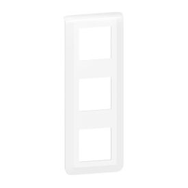 LEGRAND Mosaic Plaque triple verticale Blanc - 078823L