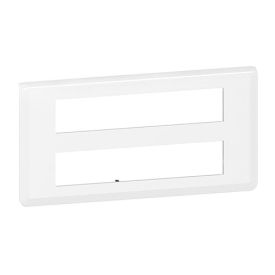 LEGRAND Mosaic Plaque horizontale 2x10 modules ou 2x5 postes blanc - 078828L