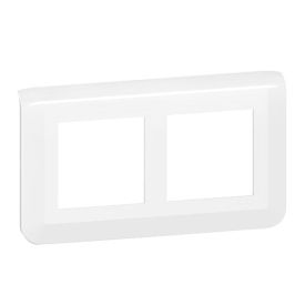LEGRAND Mosaic Plaque double horizontale entraxe 57 blanc - 078864L