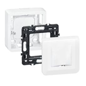 LEGRAND Mosaic Sortie de câble en saillie complet blanc