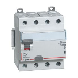 LEGRAND DX3 Interrupteur différentiel tétrapolaire 40A 30mA type F 4 modules 400V - 411695