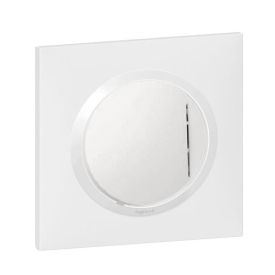Bouton poussoir lumineux LEGRAND Dooxie complet blanc