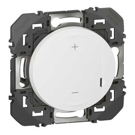 Interrupteur variateur universel Legrand Dooxie 2 fils sans neutre, compatible jusqu'à 125W LED