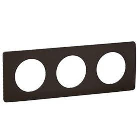 LEGRAND Céliane Plaque triple mat noir - CP0103