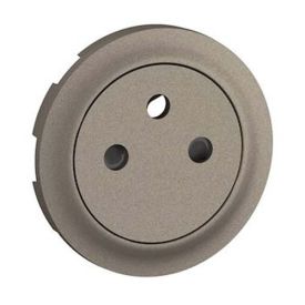 LEGRAND Céliane Enjoliveur prise de courant 2P+T surface titane - CT0111