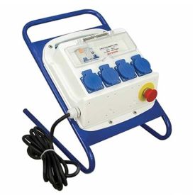 MICHAUD coffret de chantier monophasé IP44 4 prises 16A 2P+T sur support avec cordon - P485