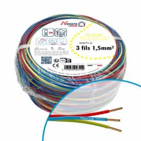 Couronne de 25m de fil électrique Nexans Speedfil 1.5²