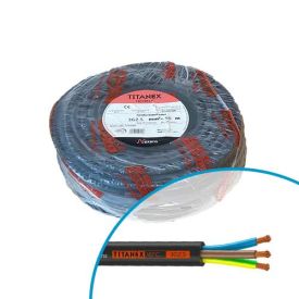 Câble électrique souple H07RNF 3G2.5² M/B/VJ NEXANS Titanex - Couronne de 50m