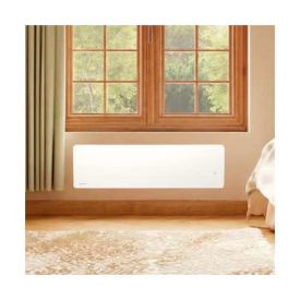 NOIROT Walter 2 Radiateur connecté à inertie fonte plinthe blanc 1000W - N232413