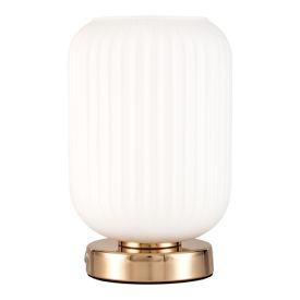PAULEEN Lampe à poser E27 Noble Purity 230V hauteur 23cm doré champagne - 48193