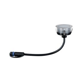 PAULMANN Spot LED extérieur encastré de sol rond Plug & Shine IP67 24V 2W 50lm 3000K argent - 93953