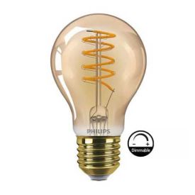 PHILIPS Vintage Ampoule LED filament dimmable E27 230V 4W(=25W) 250lm 2000K LEDbulb or - 315518