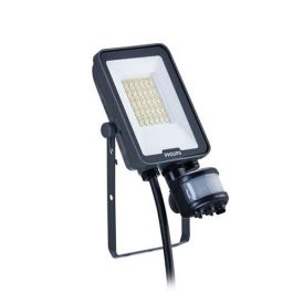PHILIPS Projecteur extérieur LED all in extra plat à détection 230V 20W 2400lm CCT noir - 736160