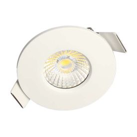 Spot LED BBC encastrable 6W CCT 87mm blanc/noir/acier
