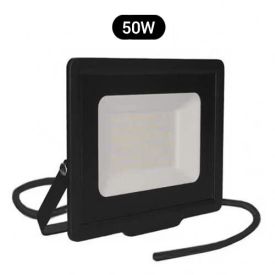 Projecteur extérieur LED extra plat précâblé 230V 50W 4250lm 4000K noir