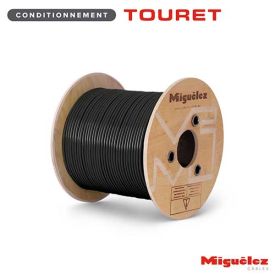 Câble solaire 6mm² noir- Couronne de 30m