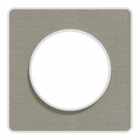 SCHNEIDER Odace Touch Plaque simple Kvadrat perle avec liseré blanc - S520802KG