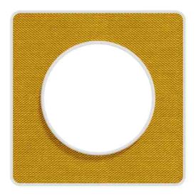 SCHNEIDER Odace Touch Plaque simple Kvadrat ocre avec liseré blanc - S520802KY