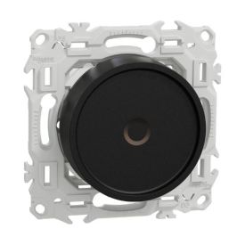 SCHNEIDER Wiser Odace Variateur rotatif connecté led 2 fils Zigbee noir onyx - S940513