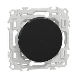 SCHNEIDER Wiser Odace Bouton poussoir connecté 3 fils 10A Zigbee noir onyx - S940530