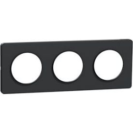 SCHNEIDER Odace Touch Plaque triple anthracite - S540806