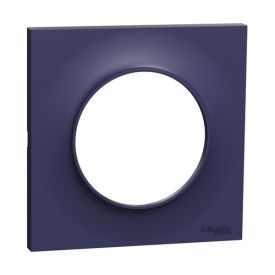 SCHNEIDER Odace Styl Plaque simple bleu cobalt - S550702