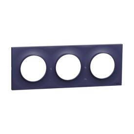 SCHNEIDER Odace Styl Plaque triple  bleu cobalt - S550706