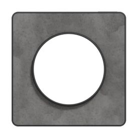 SCHNEIDER Odace Touch Plaque simple ardoise avec liseré anthracite - S540802V