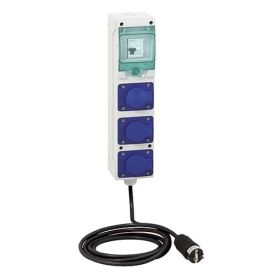 SCHNEIDER Mureva coffret de chantier monophasé IP44 3 prises 16A 2P+T avec cordon - PFR10101