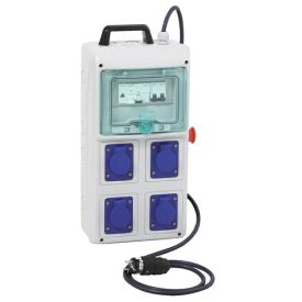 Coffret de chantier monophasé IP44 4 prises 16A 2P+T avec cordon Schneider Mureva