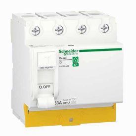 SCHNEIDER Resi9 XP Interrupteur différentiel tétrapolaire 63A 30mA type Fsi 4 modules 400V - R9PRF463