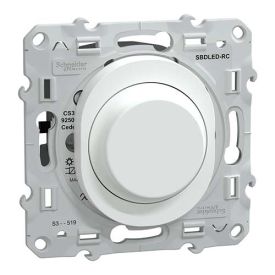 SCHNEIDER Ovalis Interrupteur variateur rotatif 200W blanc - S320519