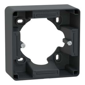 SCHNEIDER Ovalis Boite simple pour montage en saillie anthracite - S340762