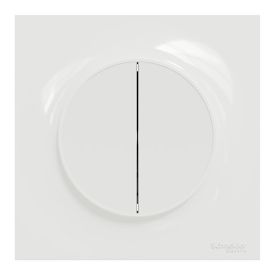 SCHNEIDER Odace Interrupteur double va et vient complet blanc - S520214-F