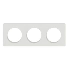SCHNEIDER Odace Touch Plaque triple blanc - S520806