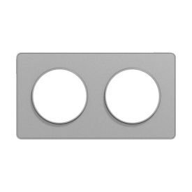 SCHNEIDER Odace Touch Plaque double aluminium - S530804