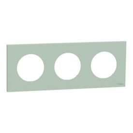 SCHNEIDER Odace Plaque triple vert jade - S903706