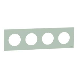 SCHNEIDER Odace Plaque quadruple vert jade - S903708