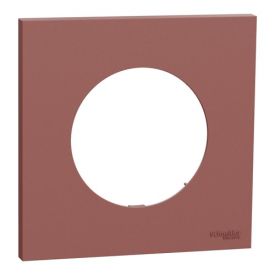 SCHNEIDER Odace Plaque simple rose grenat - S905702